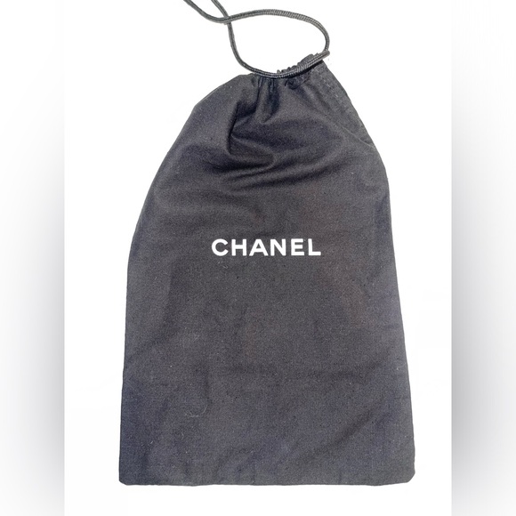 Authentic Chanel drawstring dust bag black and white - Picture 1 of 6